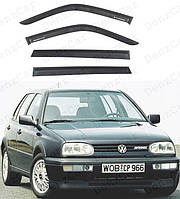 Ветровики Volkswagen Golf III 5d 1991-1998 (на скотче)\Дефлекторы окон Фольксваген Гольф 3