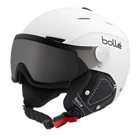 Горнолыжный шлем Bolle BACKLINE VISOR PREMIUM White & Black Modulator Silver 59-61