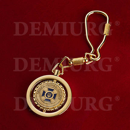 Брелок поворотный металлический с эмблемой, фото 1