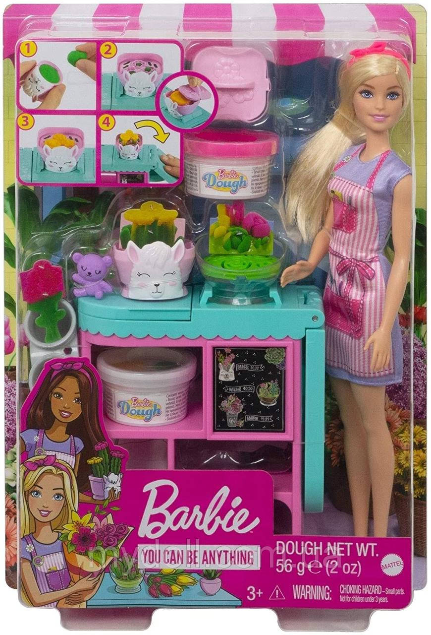 Ігровий набір Барбі Лавочка флориста серії "Я можу бути" з блондинкою GTN58 Barbie Florist Blonde Оригінал