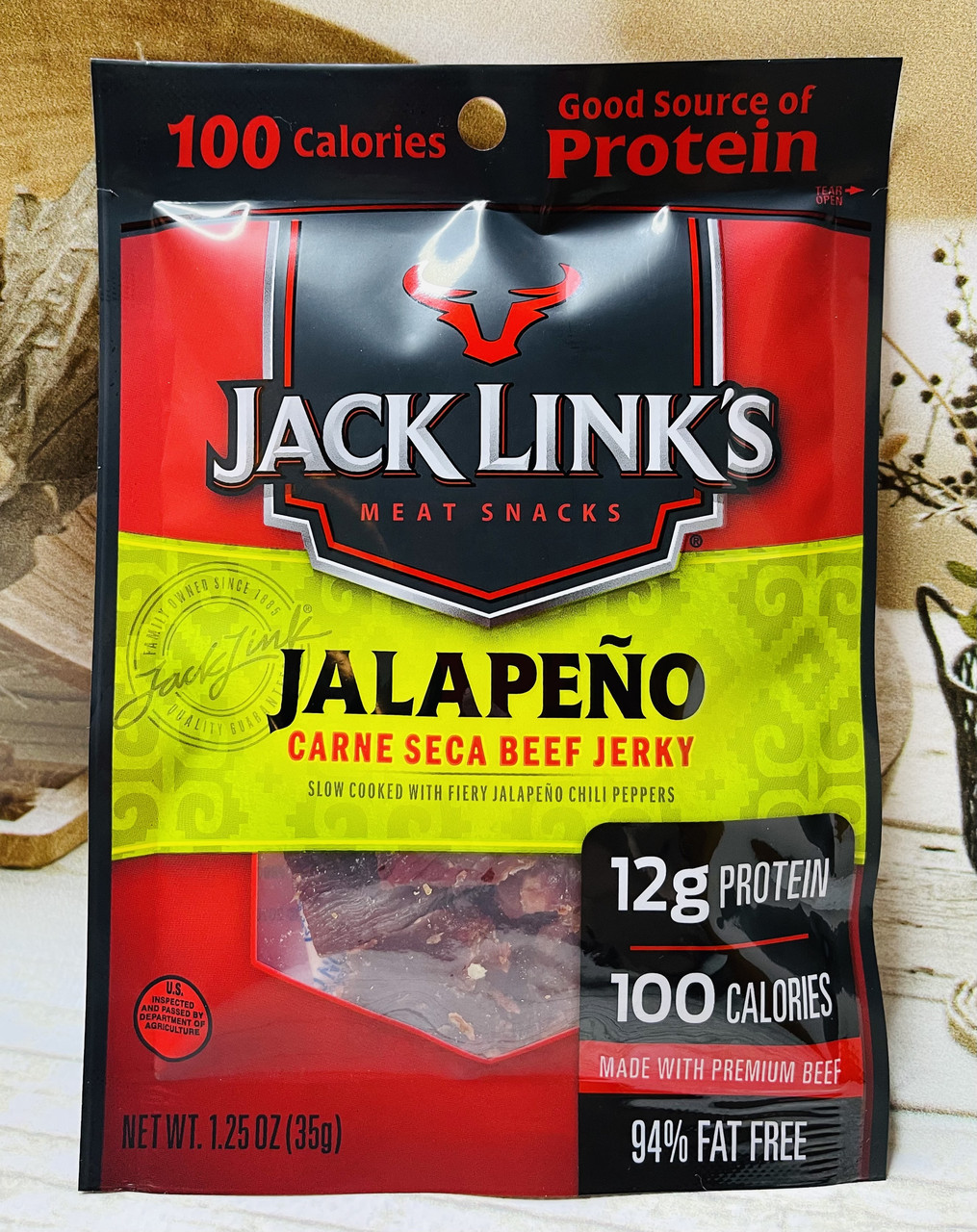 В'ялене яловиче м'ясо Jack Links Beef Jerky Халапеньо