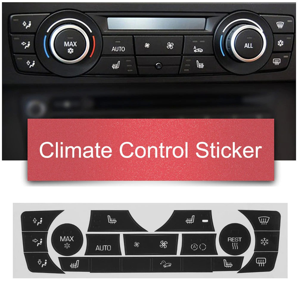 Наклейки для кнопок Клімат контролю для 2006-2011 BMW E90 E91 E92 330I - фото 6 - id-p1550883137