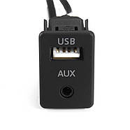 Кабель подовжувач AUX USB на 2 RCA тюльпана 1.5 м для авто магнітоли mp3 порт панель провод в машину аукс юсб, фото 10