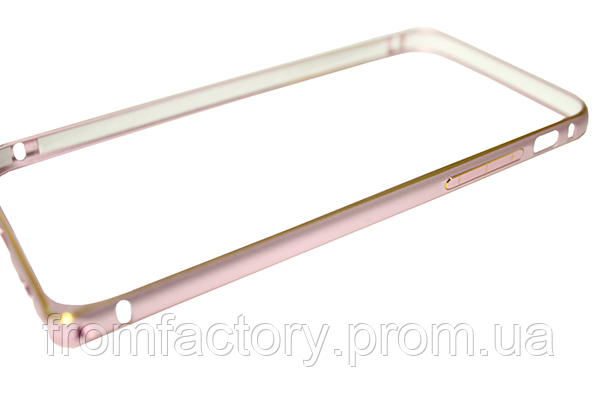 Бампер металевий із застібкою  на IPhone 6 plus/6s plus:Рожевий
