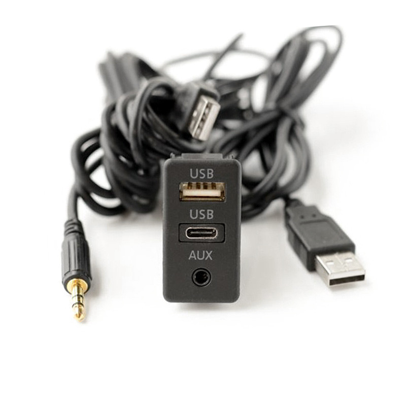 Купить Кабель удлинитель AUX USB Type-C 1.5 м для авто магнитолы mp3 ...