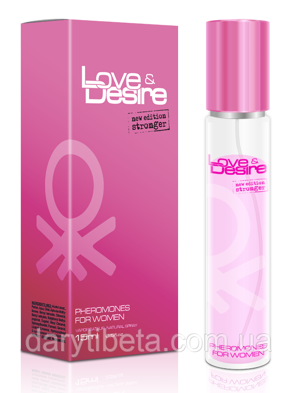 Туалетна вода з феромонами для жінок Love&Desire for Women, 15 ml