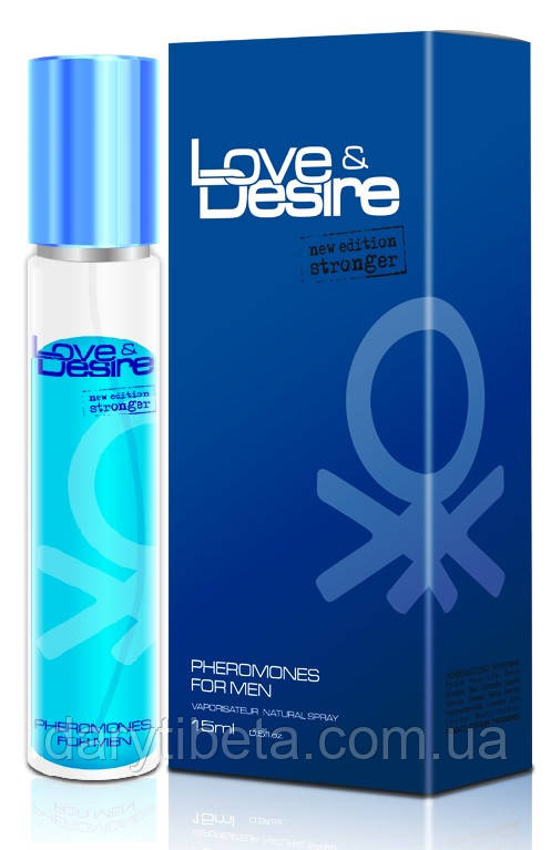 Туалетна вода з феромонами для чоловіків Love&Desire for Men, 15 ml