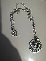 Амулет зневоднення руни кулон на ланцюжку готичний сріблястий