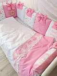 Бортики в дитяче ліжечко " Принцес", фото 3