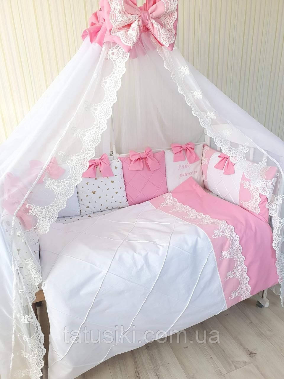 Бортики в дитяче ліжечко " Принцес"