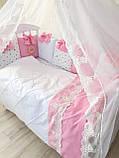 Бортики в дитяче ліжечко " Принцес", фото 2