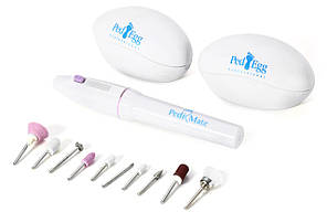 Педикюрный, маникюрный набор PEDI MATE 10 насадок