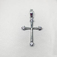 Крест серебряный с кубическим цирконием 1,13 г