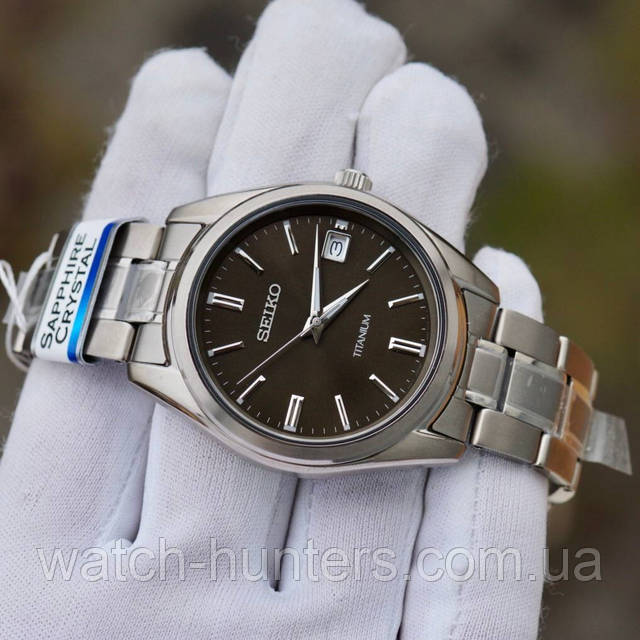 Часы Seiko SUR375 Quartz Sapphire Titanium продажа, цена в Киеве