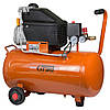 Компресор одноциліндровий 1.5 кВт 198 л/хв 8бар 50 л (2 крани) GRAD (7043545), фото 2