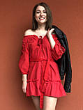 Легке міні сукня з вишивкою "рішельє" від GUA, фото 3