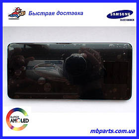 Дисплей з сенсором Samsung А325 Galaxy А32 Black, GH82-25566A, оригінал з рамкою!