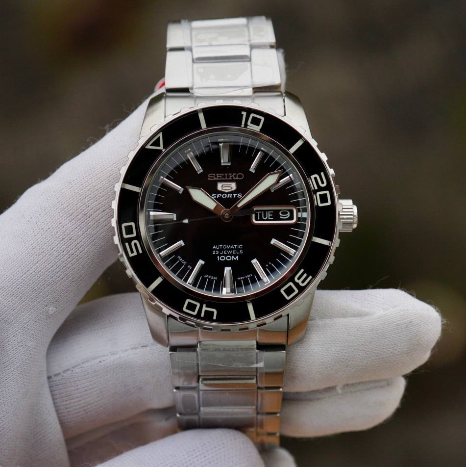 Годинник Seiko 5 SNZH055J1 Automatic Black Dial MADE IN JAPAN