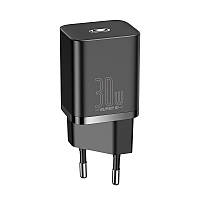 Сетевое зарядное устройство с входом Type-C BASEUS Super Si quick charger IC /1Type-C, 3A/30W, PD/QC/. Black