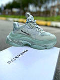 Кросівки жіночі Balenciaga Triple S Clear Sole white сірі повсякденні осінь весна баленсіага, фото 2