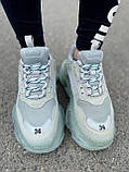 Кросівки жіночі Balenciaga Triple S Clear Sole white сірі повсякденні осінь весна баленсіага, фото 9