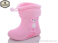 Взуття для негоди гуртом в Одесі. Дитячі гумові чоботи бренда Paliament для дівчаток (рр. с 24 по 30)