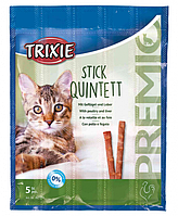 Trixie TX-42724 Premio Stick Quintett палочки птица-печень для кошек 5 шт по 5 г