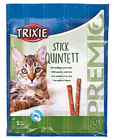 Trixie TX-42724 Premio Stick Quintett палички птах-печінка для кішок 5 шт по 5 г