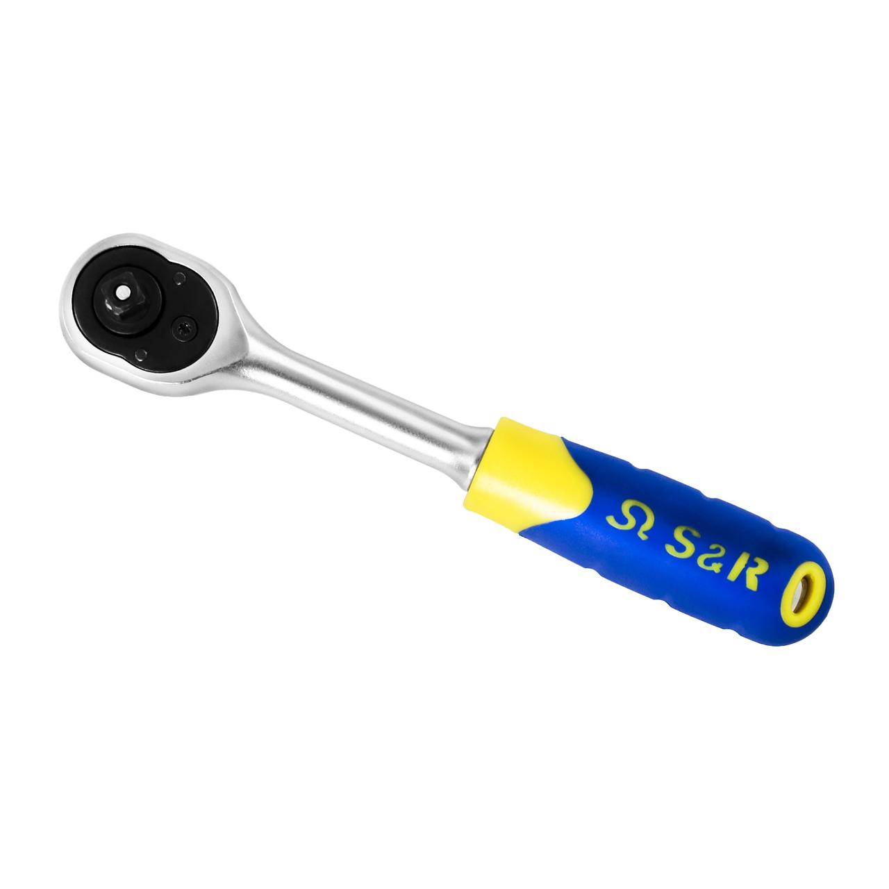 Ключ тріскачка S&R 1/4"45 зуб (465045014)