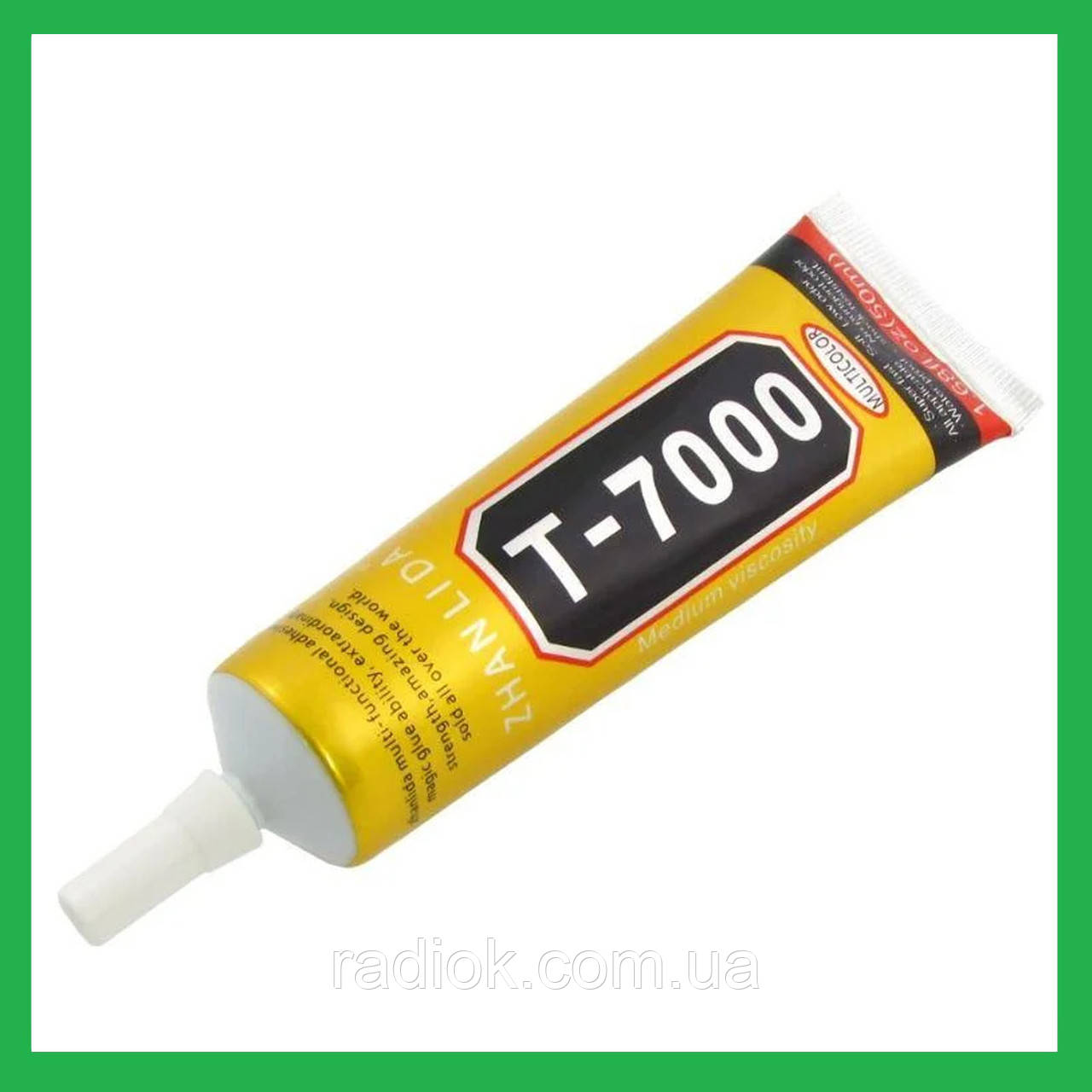 Клей Силиконовый T7000, Чёрный, 50ml, В Тюбике С Дозатором (ID.
