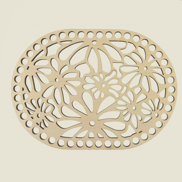 Овальне денце для в'язаних кошиків 100213, фото 1