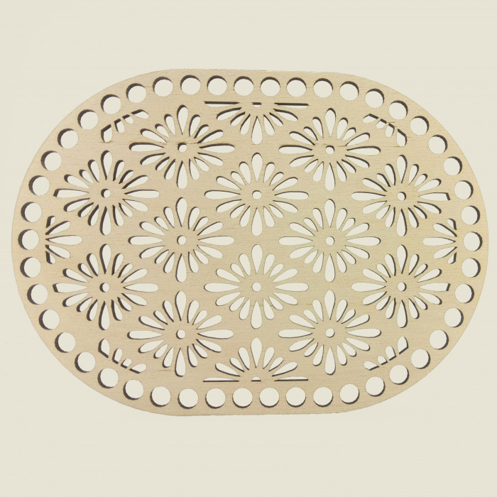 Овальне денце для в'язаних кошиків 100217, фото 1