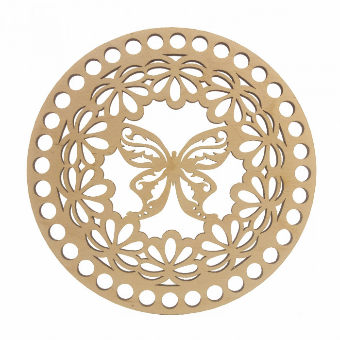 Кругле денце для в'язаних кошиків 100126, фото 1