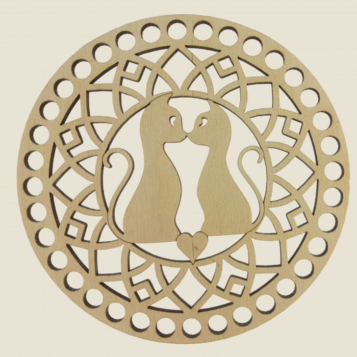 Кругле денце для в'язаних кошиків 100156, фото 1