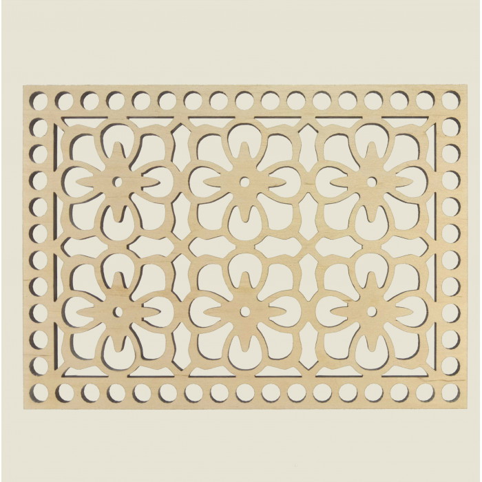 Прямокутне денце для в'язаних кошиків 100302, фото 1