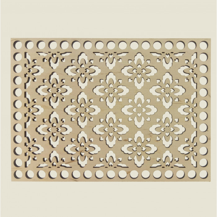 Прямокутне денце для в'язаних кошиків 100313, фото 1