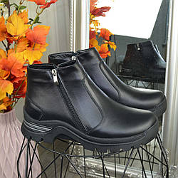 Черевики чоловічі чорні шкіряні