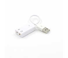 Звукова карта USB-sound card (5.1) 3D sound (Windows 7 ready) Біла