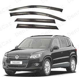 Вітровики Volkswagen Tiguan 2007 - (на скотчі)\Дефлектори вікон Фольксваген Тігуан