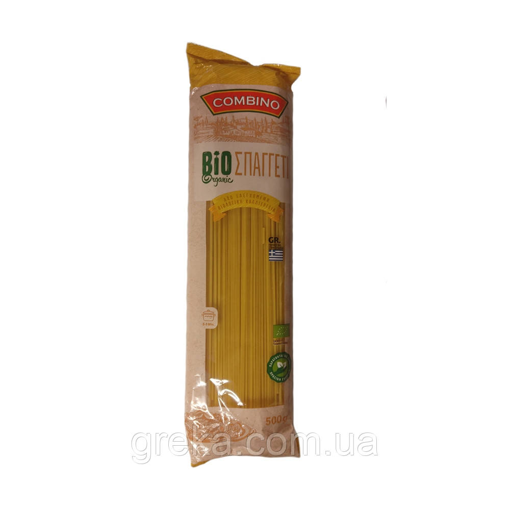 Спагеті органічні з твердих сортів пшениці COMBINO, 500 г
