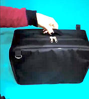 Черная сумка для парикмахера большого размера 40*27*18см