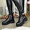 Черевики чорні жіночі на шнурівці, фото 5