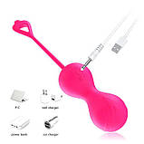 Вагінальні кульки "Pretty Love Willie" з вібрацією і пультом управління - Рожевий, фото 4