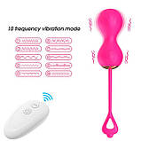 Вагінальні кульки "Pretty Love Willie" з вібрацією і пультом управління - Рожевий, фото 2