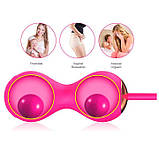 Вагінальні кульки "Pretty Love Willie" з вібрацією і пультом управління - Рожевий, фото 3