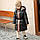 Дитячий зимовий натуральний пуховик в стилі Burberry.Зимове пальто для дівчаток. Розміри 120-160., фото 2