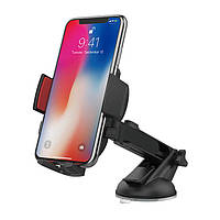 Держатель для телефона на присоске в машину HOCO CAD01 Easy-lock car mount phone holder. Black-Red