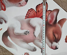 Наклейка вінілові Собачки I love dog (лист 30 х 90 см) Б27-1, фото 4