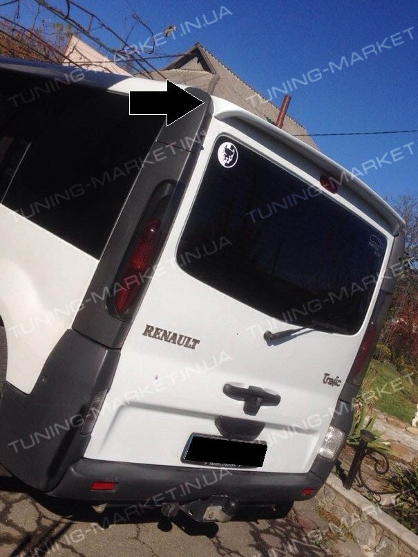Спойлер на ляду Renault Trafic, Козирок Рено Трафік