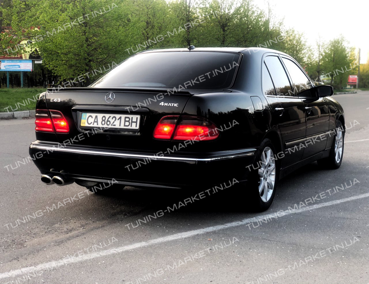 Лип спойлер AMG для Mercedes w210 шабля Мерседес 210
